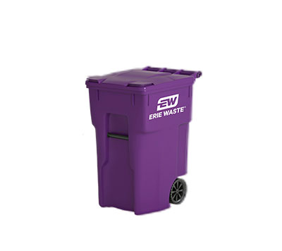 32 gallon purple residential trash